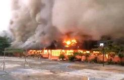 SDN 011 Rohul Riau Terbakar, Ruang Guru dan 7 Kelas Ludes