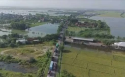 Tanggul Sungai Wulan Jebol, Jalur Demak-Jepara Tergenang Air dan Macet 8 Kilometer