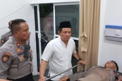 Brak! 2 Polantas Polresta Padang Nyaris Tewas Ditabrak Sopir Ambulans Mabuk