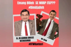 Heboh Suami Bupati Pandeglang Mirip Mr Bean, Begini Penampakannya