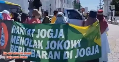 Viral! Demo Warga Tolak Jokowi Lebaran di Jogja, Dianggap Perusak Demokrasi