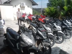 Polres Pringsewu Buka Layanan Titipan Kendaraan Gratis, Puluhan Motor Dititipkan