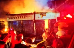 17 Ruko di Pasar Rohul Ludes Terbakar, Kerugian Taksir Rp4 Miliar