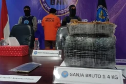Bawa Ganja 4 Kg, Kurir...