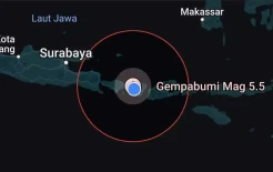 Gempa Bumi Magnitudo 5.5 Guncangan Mataram, Warga Berhamburan Keluar Rumah