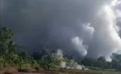 Kawah Nirwana di Lampung Barat Erupsi, Semburkan Material Pasir dan Asap Tebal