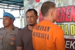 Bule Jerman Pemukul Wanita dan Pelempar Polisi Bali Pakai Batu Ditangkap, Pelaku Depresi
