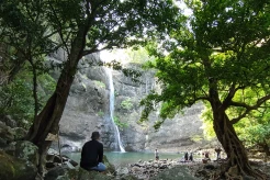 Keindahan Curug Larangan, Air Terjun Eksotis di Geopark Ciletuh Pelabuhanratu