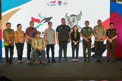 Angela Tanoesoedibjo dan Menpora Dito Ariotedjo Luncurkan Logo serta Maskot Peparnas XVII 2024