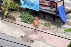 Viral Bocah Bule Berkeliaran di Jalanan Ubud, Panjat Rumah Mirip Tarzan