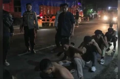 Polisi Ditabrak saat Gerebek Balap Liar, 28 Remaja Ditangkap
