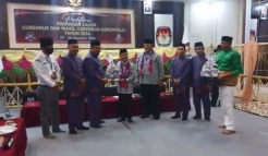 Momen Nelson Pomalingo-Kris Wartabone Daftar Pilgub Gorontalo 2024