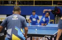 Hasil Table Tennis Okezone 2024: Masirom/Muhammad Budi Santosa Imbangi Puspen TNI