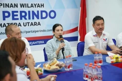 Ketum Partai Perindo Angela Tanoesoedibjo Silaturahmi ke DPW Perindo Sumut