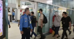 Penampakan Gembong Narkoba Tikui ketka Dibawa ke Jakarta