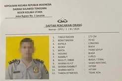 Terjerat Kasus Perzinaan, Anggota Polres Kolaka Utara Buron