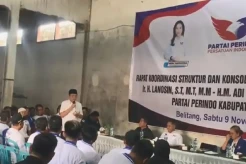 Konsolidasi Pemenangan Pilkada OKU Timur, Ini Pesan Calon Bupati Lanosin