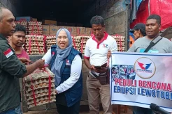 Momen Partai Perindo Bantu Korban Erupsi Lewotobi Laki-laki di Flores Timur