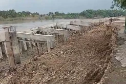 Belum 2 Bulan, Penahan Tebing Sungai Bengawan Solo Senilai Rp40 Miliar Ambruk