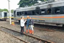 Tim Labfor Polri Usut Kebakaran 3 Gerbong KA di Stasiun Tugu Yogyakarta