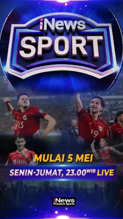 Saksikan Update Berita Olahraga Terbaik di iNews Sport, Senin-Jumat Pukul 23.00 WIB!