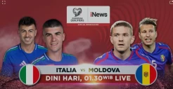 Italia Siap Bangkit Lawan Moldova di Kualifikasi Piala Dunia 2026, Saksikan Keseruannya Pukul 01.30 WIB di iNews!