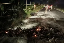 Sukoharjo Gempar! 4 Pesilat PSHT Dibacok OTK, 2 Motor Hangus Dibakar