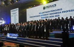 Deretan Pejabat dan Penegak Hukum Hadir di Pelantikan Peradi Profesional