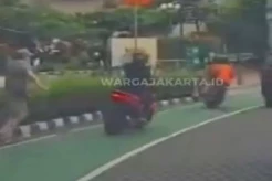 WNA Italia Dijambret di Bundaran HI, Pelaku Bermotor Merah Diburu Polisi