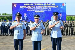 Tongkat Komando Lanud Manuhua Biak Beralih ke Kolonel Rohmat Kusmayadi