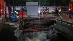 Perbaikan Jalan Ambles di Lenteng Agung Bikin Macet, Kasudin SDA Jaksel Minta Maaf