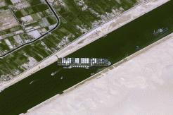 Kapal Kargo Raksasa Tersangkut di Terusan Suez Picu Krisis