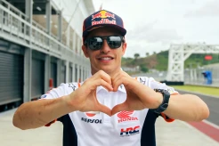 Yuk Intip Foto-foto Eksklusif Aktivitas Marc Marquez di Sirkuit Mandalika