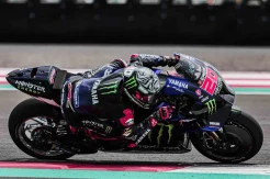 Aksi Juara Dunia MotoGP 2021 Fabio Quartararo di Hari Kedua Pramusim di Mandalika