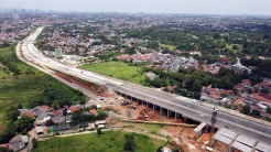 Progres Pembangunan Simpang Susun Krukut Tol Desari