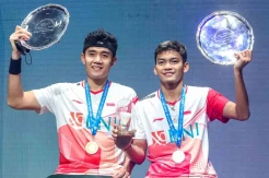 Potret Kemenangan Bagas-Fikri Juarai All England 2022