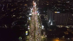 Kendaraan Pemudik Padati Jalan Ahmad Yani Bekasi