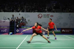 Dibungkam Wakil Malaysia, Hafiz/Serena Tersingkir dari Indonesia Open 2022
