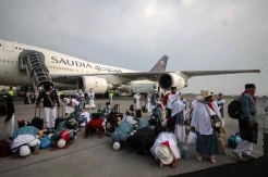 Kedatangan 450 Jamaah Haji Surabaya