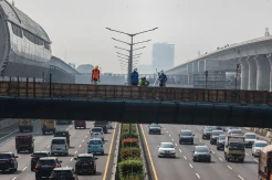Progres Pembangunan Jembatan Pengganti Antilope di Bekasi