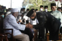 Upacara HUT RI di Pondok Pesantren Ngruki