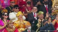 Potret Keakraban Hary Tanoe dan Prabowo Subianto pada Perayaan HUT RI ke-77 di Istana Negara