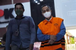 Pemeriksaan Tersangka Rektor Nonaktif Unila Karomani