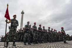 Apel Gelar Pasukan TNI Angkatan Darat di Monas