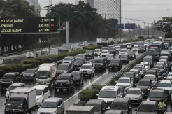 Kemacetan di Jakarta Akibat Hujan