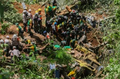 Kondisi Jalan Cugenang Terputus Imbas Gempa Cianjur