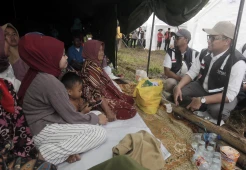 BPKH Tinjau Kondisi Pengungsi Gempa Cianjur di Tenda Pengungsian