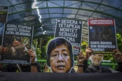 Aksi Dukung Monyet Sebagai Satwa Dilindungi