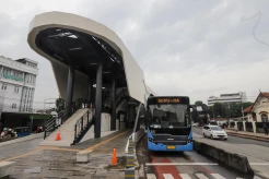 Penampakan Halte TransJakarta Matraman Baru yang Hampir Rampung