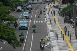 Wajah Baru Trotoar Margonda Depok yang Hampir Rampung
